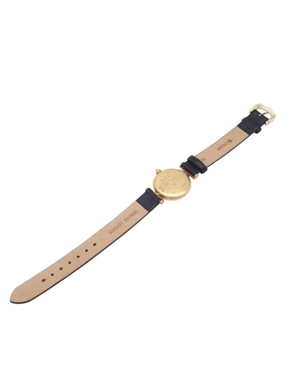 Cartier Must Colisee SM Vermeil Ivory Leather Watch